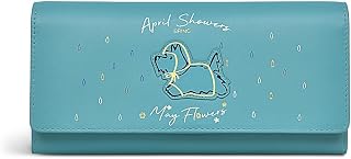RADLEY London April Showers Women's Large Leather Flapover Wallet, Ocean