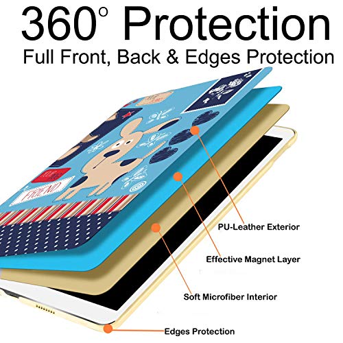 Image of DuraSafe Cases For iPad Pro 11 4th 3rd 2nd Generation Cover A2759 A2761 A2762 A2377 MNXE3HN /A MNXD3HN /A A2435 MNXG3HN /A MNXF3HN /A MNXJ3HN /A MNXH3HN /A MNXN3HN /A MP553HN /A A2228 MY232HN /A - Puppy Friend