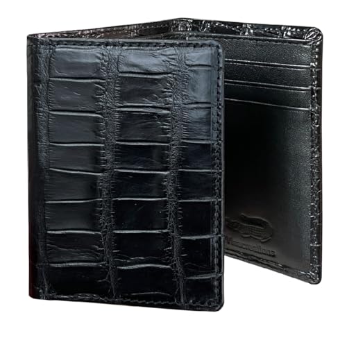 Custom Leather Trifold Wallet For Men Personalized Croc Extra Capacity Triple Fold Premium Card Holder RFID Blocking Handmade Gift For Dad Husband Anniversary Father's Day Birthday Christmas Handmade