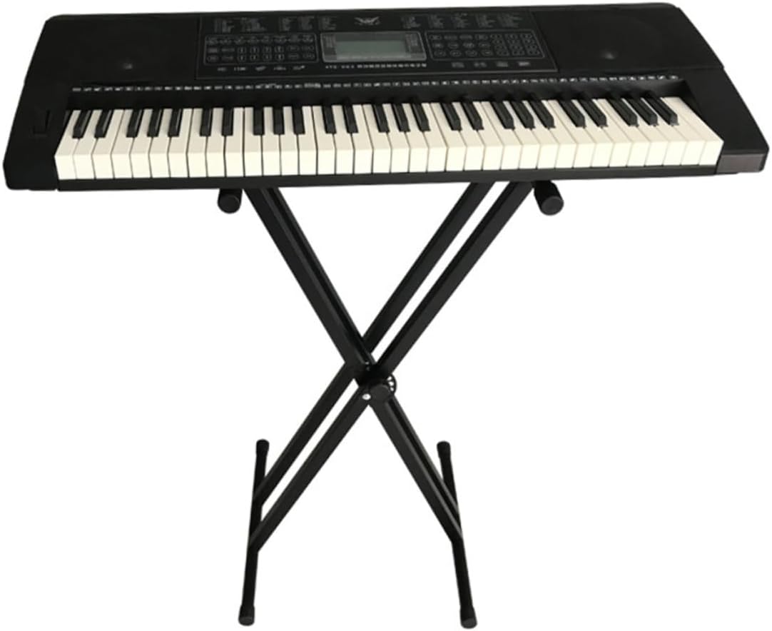 Iron Keyboard Stand for Electronic Organ Type Rack for Beginners for Boy Girl Skid Design Easy to Store and Carry