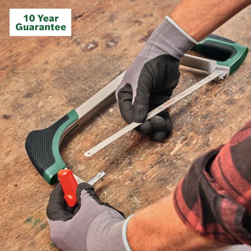 Image of BOSCH Universal Hacksaw 300mm | Bi-Metal Blade Included | Ergonomic Soft Grip | 45 /90 Blade Positioning | Durable Multi-Material Hand Saw | Hand Saw for Metal, Wood & Plastic