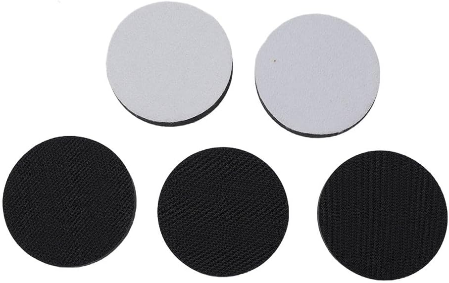 5 Pack Soft Density Interface Pad Sponge Buffer Backing for 50mm 75mm Sanding Discs, Flexible Reduces Vibration for Orbital Sander Polishing on Auto Body Curves and Edges(5pcs 75mm)