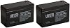 UPG 12V 7AH Battery 6-DW-7 12V 7AH 10hr SHAOXING HUITONG REPL - 2 Pack