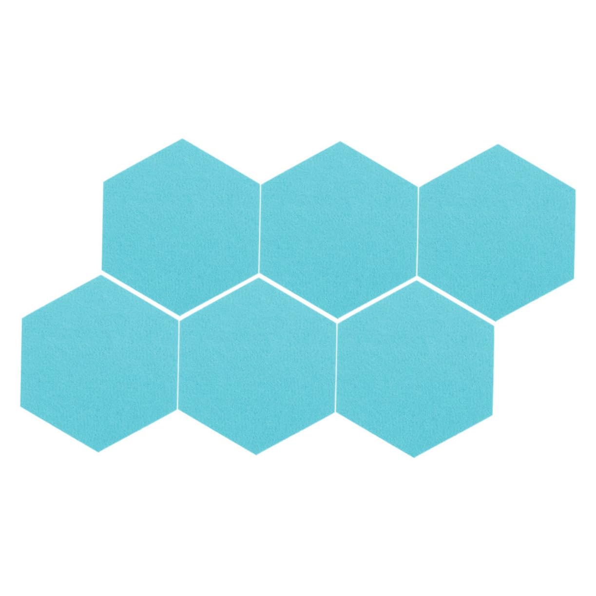 DOITOOL 6PCS Decorative Self Adhesive Hexagon Felt Board Tiles for Photos and Memos Stylish Wall Decor for Home and Office Quick Installation with Modern Design