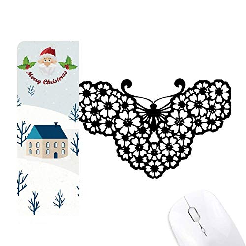 Tapis de souris motif ailes de papillon floral élégant