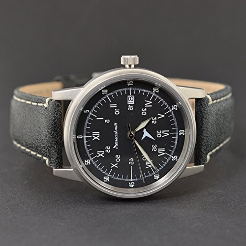 Montre Messerschmitt Sextant en cuir véritable un garde-temps d'exception