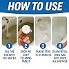 Jetted Tub Cleaner Bathtub Tabs - 12 ACTIVE Cleaning Tablets, Compatible with Whirlpool & Spa Bath System, Jets, Whirl Tubs, Professional Septic Safe Bath Jet Scale and Residue Remover - 1 Year Supply