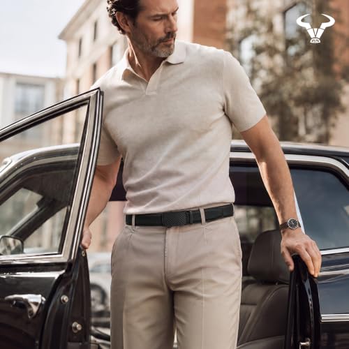 Image of Men's Belt,Bulliant Leather Adjustable Belt for Men Dress Casual 1 3 /8,Trim to Fit