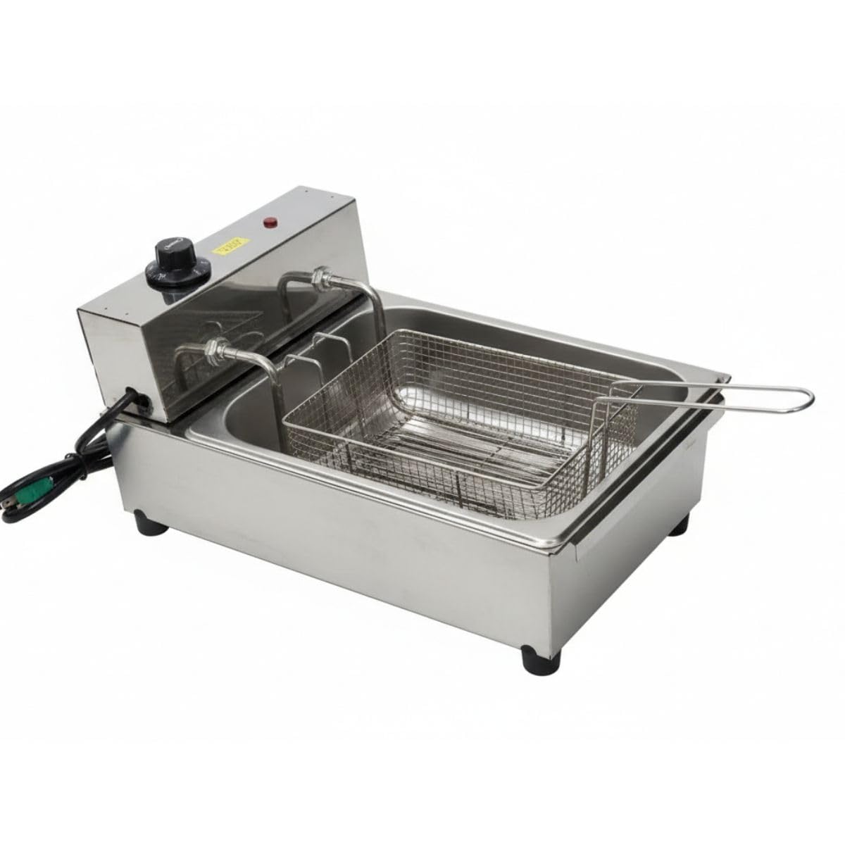 Fritadeira Elétrica 5 Litros Profissional Termostato Inox 220V
