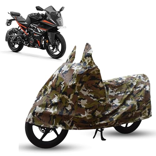 Image of Sulfar Bike Cover for KTM RC 160 (2026) (Sports) | Waterproof, Dustproof & UV Protected | All Weather Two Wheeler Cover (Army Green) New 2026 Variants