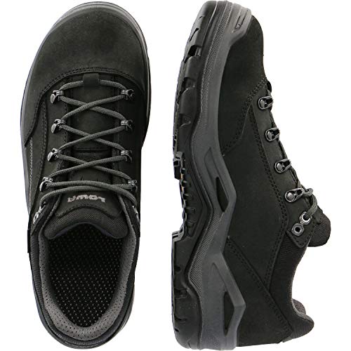 LOWA RENEGADE Work GTX black Lo S3S CI, Sicherheitsschuhe für Herren, leicht, Stahlkappe, Obermaterial: Leder + Textil, Innenfutter: GORE-TEX, Gr. 42