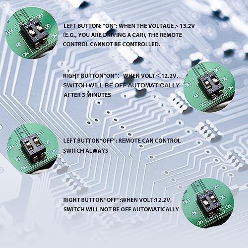 Dc12V 100-240A Battery Switch Relay Integrated Wireless Remote Control Disconnect Cut Off Isolator Master Switches, With Voltage Display… #TOP2