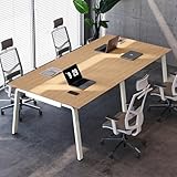 Offee Modular Computer Office Desk, Modern Style Small Study Writing Workstation Table for Home & Business, Team Desk – 4 Person (94" x 47")