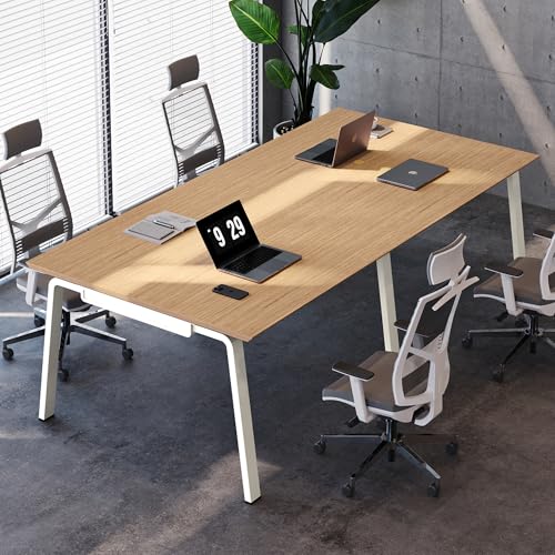Offee Modular Computer Office Desk, Modern Style Small Study Writing Workstation Table for Home & Business, Team Desk – 4 Person (94' x 47')