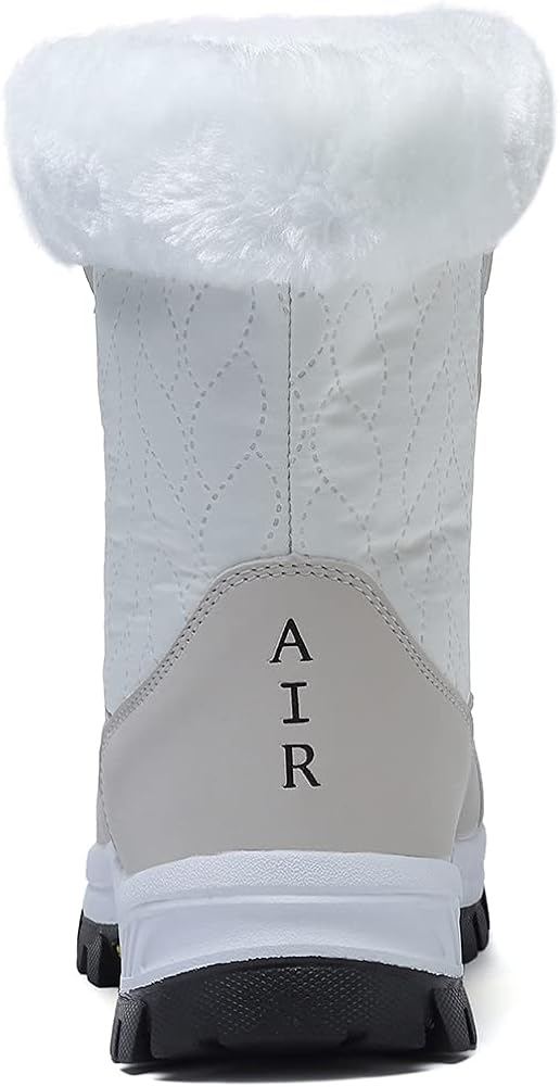  | Womens Snow Boots Warm Fur Lined Winter Boots Anti Slip Ankle Boots Mid Calf Snowboots Waterproof and Cold-Resistant Outdoor Walking Shoes for Women Ladies Girls | Shoes