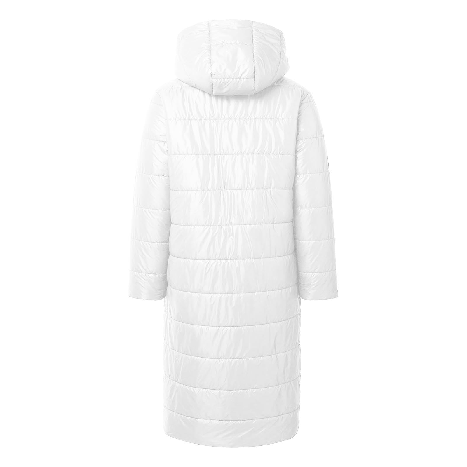 Genérico Abrigo de invierno acolchado para mujer Entretiempo Manga Larga chaqueta plegable ligera color sólido con bolsillos Running Funcional Chic Cazadoras Termica Calefactables otoño e