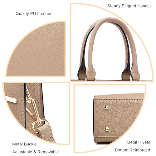 Bolso Satchel de Piel Sintética para Mujer miniatura 7
