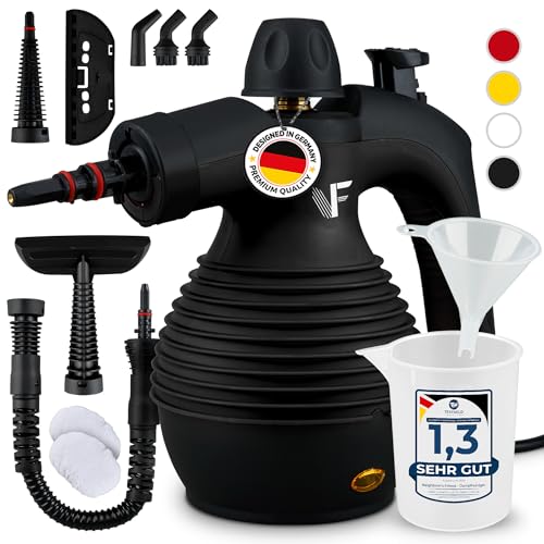 Neighbour's Friend® Dampfreiniger Neues Modell ? Leistungsstarker Hand Steam Cleaner, 3,5 Bar Druck, 4m Kabel, 350ml Tank I Handdampfreiniger für Auto, Werkstatt, Haushalt & Fensterreinigung für 58,99 EUR bei amazon.de Bild: Neighbour's Friend® Dampfreiniger Neues Modell ? Leistungsstarker Hand Steam Cleaner, 3,5 Bar Druck, 4m Kabel, 350ml Tank I Handdampfreiniger für Auto, Werkstatt, Haushalt & Fensterreinigung für 58,99 EUR bei amazon.de