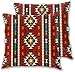Housses de Coussin, Navajo aztèque du sud-Ouest américain Housse Coussin 40x40 cm Lot de 2 Décoratives Taies d'oreiller avec Fermeture éclair Invisible