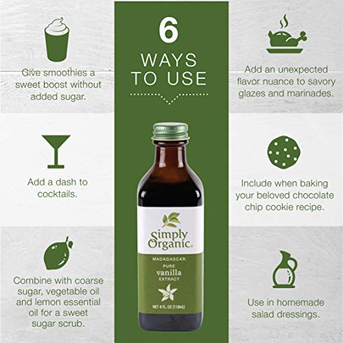 Simply Organic Pure Vanilla Extract, 4 oz - Thumbnail 2