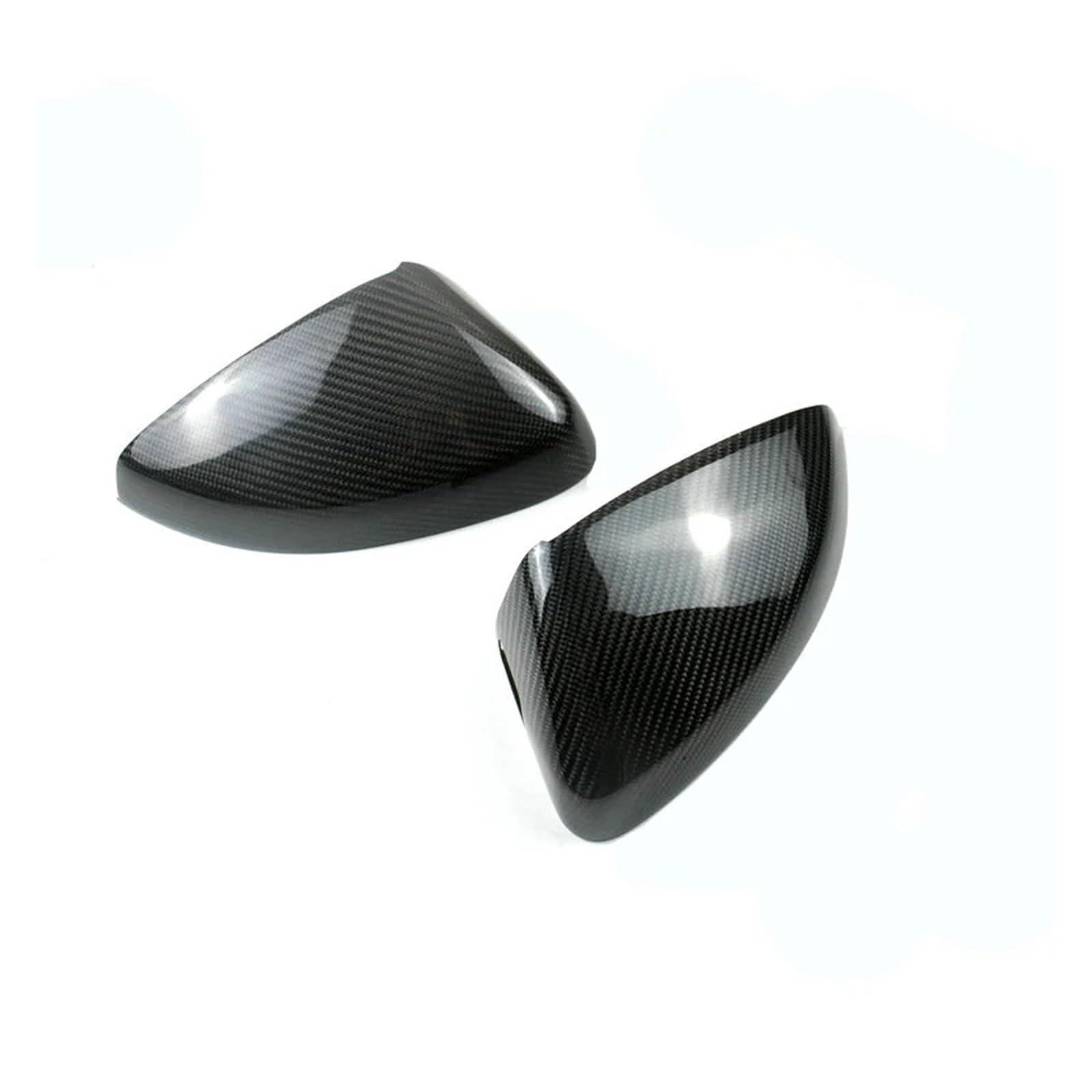 FVYRH Carbon Fiber Belt Lane Change Assist Hole Modification Rearview Mirror Housing Covers Compatible with A3 S3 RS3 14-19
