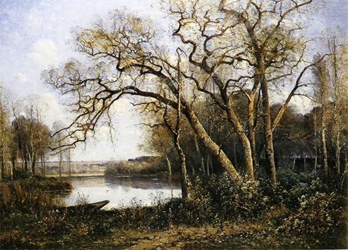 Peinture Le printemps de Louis Aimé Japy 60x90cm pour habiller un grand mur vide de salon