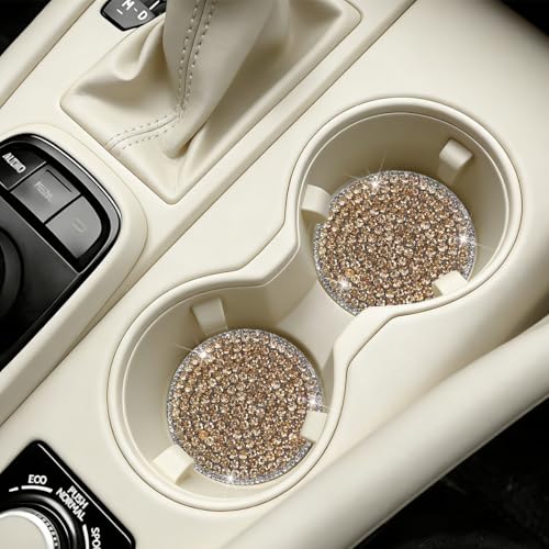 Portavasos para carro HAMOJUF con cristales 2 piezas miniatura 4