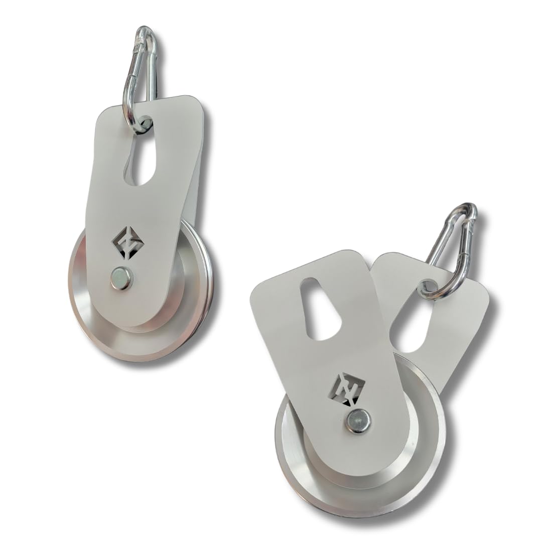 F&F STEEL Quick-Load Fitness Pulley Sheave - Heavy-Duty 500 lb Weight Capacity, Easy Cable Management for Home Gym Equipment