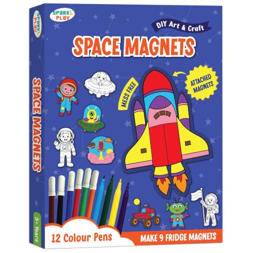 Image of SparkLPlay Coloring Kit. Art & Craft for Kids. 9 DIY Activities. Age 3+