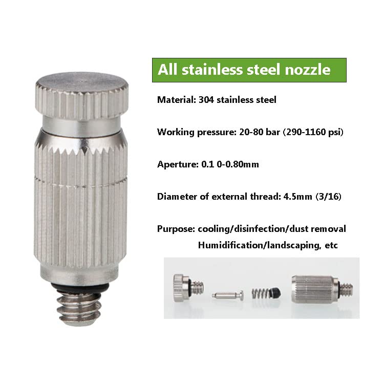 Buses de pulvérisation acier inoxydable 0.5 mm pack de 15 - 3