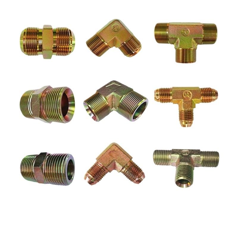 Conector hidráulico BSPT de rosca macho multidireccional de 1/20.3 cm 1/10.2 cm 3/20.3 cm 3/10.2 cm 2.5 cm 1-1/10.2 cm 1-1/5.1 cm (A 9,1/10.2 cm)