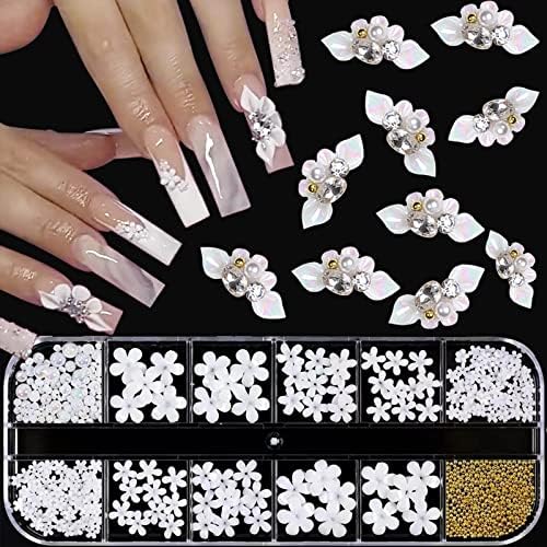 VOTACOS Nail Art Charms 3D Flower Nail Charms for Acrylic