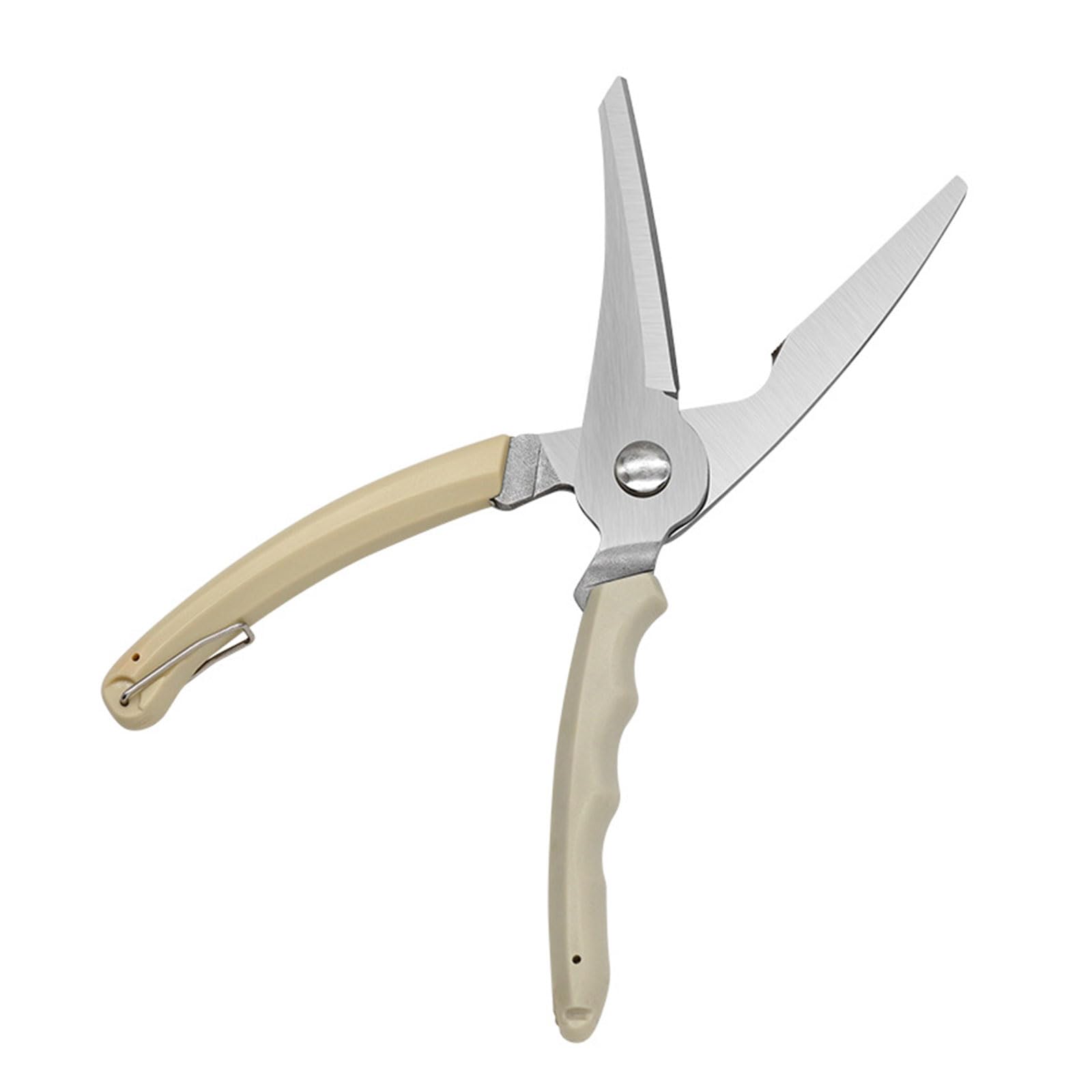 Tsophreniq Professional Stainless Steel Poultry Shears Bone Shaving Scissor Clip For Cutting Meat Fish Chicken Feet Heavy Duty Cutter Seafood And Scissors Sturdy Kitchen Cutter Chicken