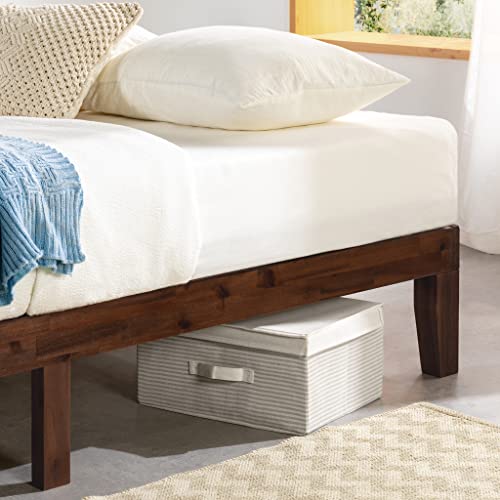 image for Mellow Naturalista Classic 12-Inch Solid Wood Platform Bed | Wooden Sl
