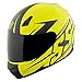 Speed and Strength SS700 Hammer Down Adult Street Motorcycle Helmet - Matte HiViz/X-Large