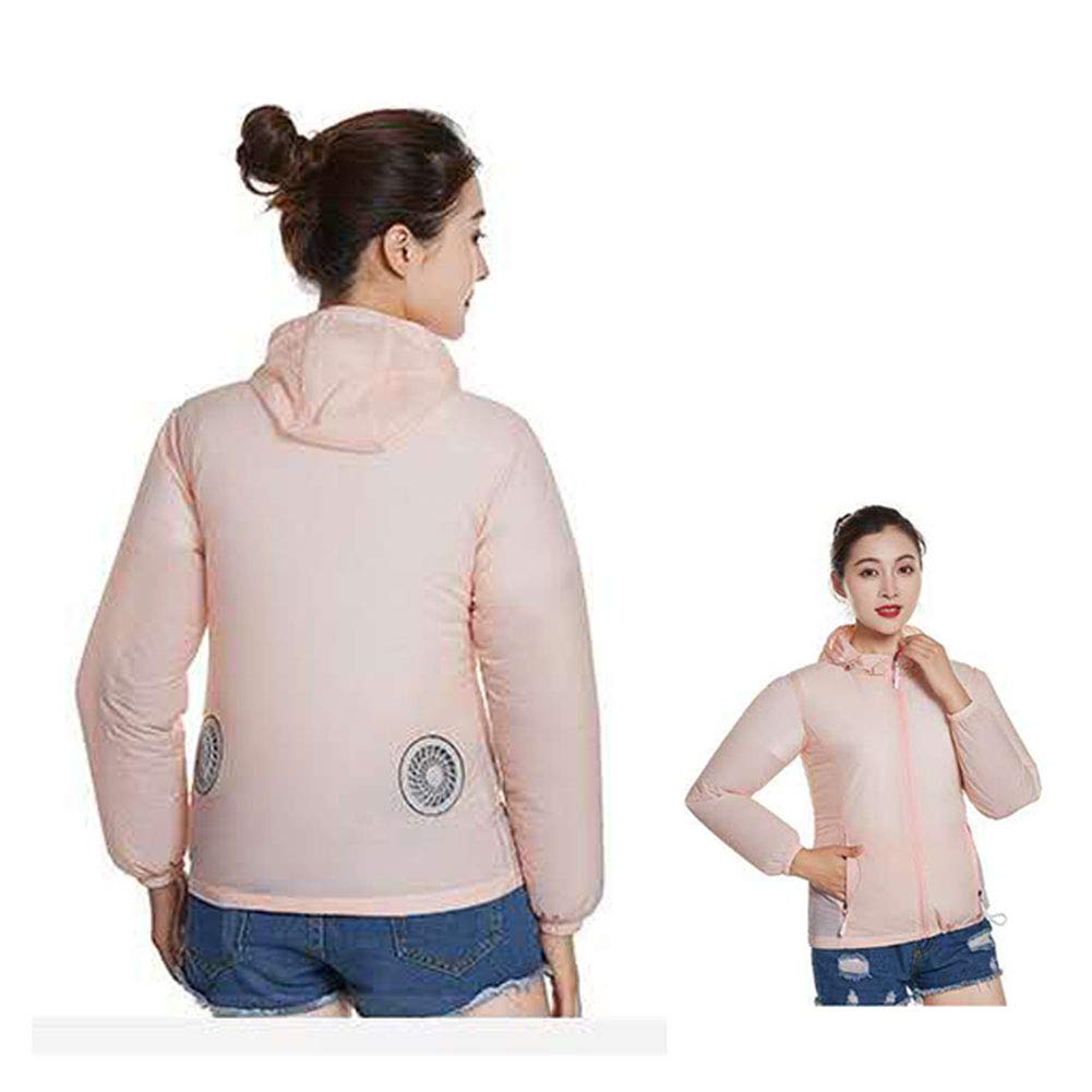 Veste rafraîchissante contre la chaleur blouson ventilé USB rose MNSSRN-MM taille M