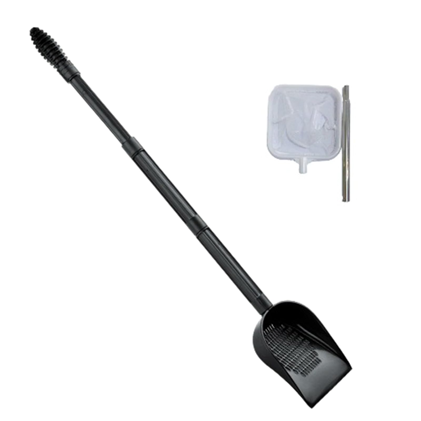 Aquariums Gravels Sand Shovel with Fishing Net Fishtanks Cleaner Tool with Ergonomic Handle Aquariums Sifter Cleaner