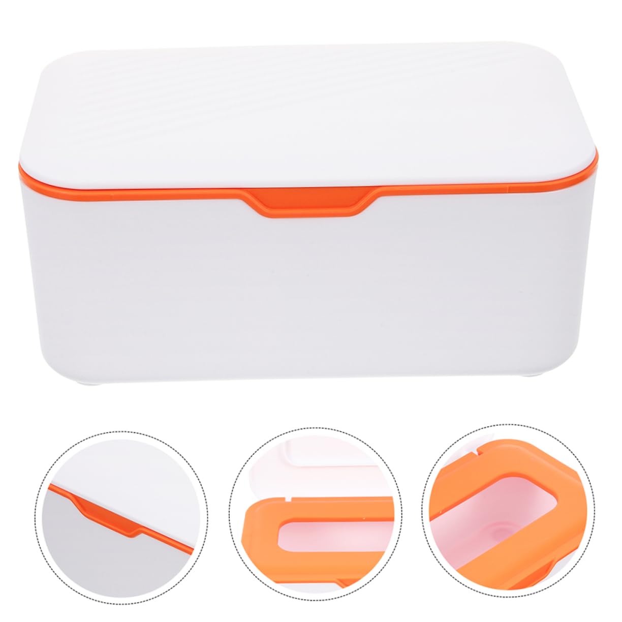 Boîte à Lingettes Humide Couvercle Pratique, Lot de 2, Pp
