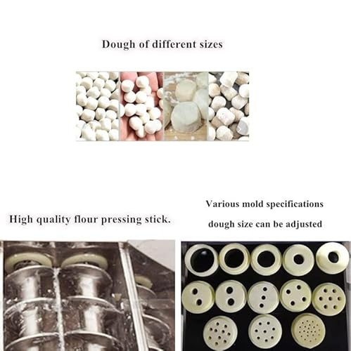 Txmachine Dough Dividing Machine Stainless Steel Dough Cutting Machine Pizza Bread Cookie Dough Rounding Machine 0.21Oz-21.16Oz/6-600G (220V/50Hz, Double Speed Control) #TOP1