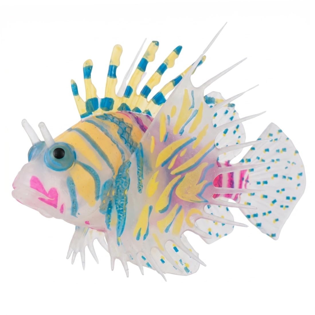 Striegro Glowing Swimming Fish, Realistic Magical Swimming Fish, Floating Silicone Aquarium Decor, Style 2.