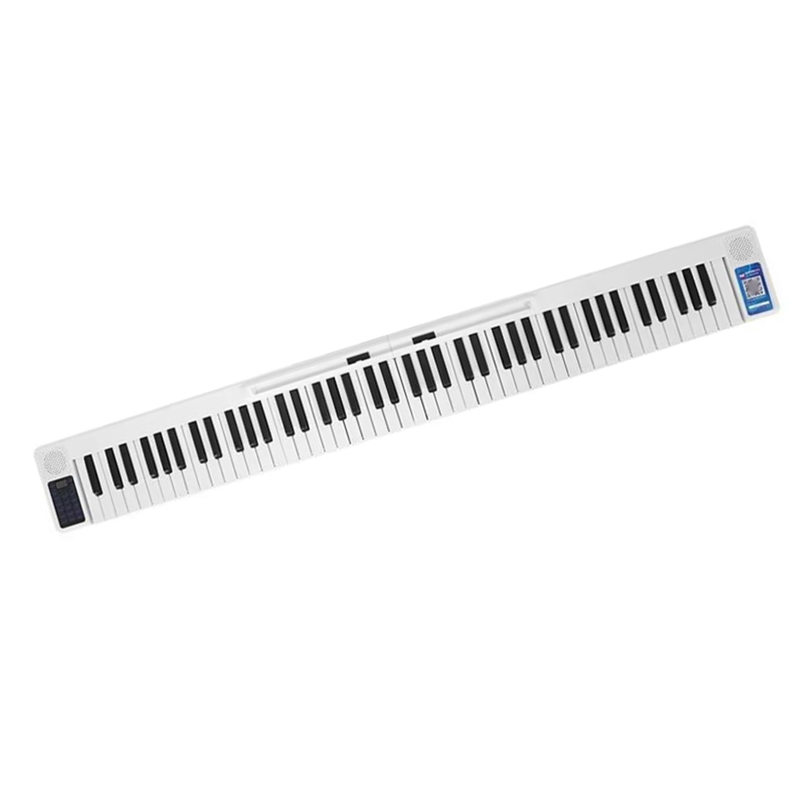 Pianino Elektroniczne 88 Klawiszowa Cyfrowa Składana Klawiatura Muzyczna Profesjonalne Pianino Elektroniczne Dla Dorosłych I Początkujących(White)
