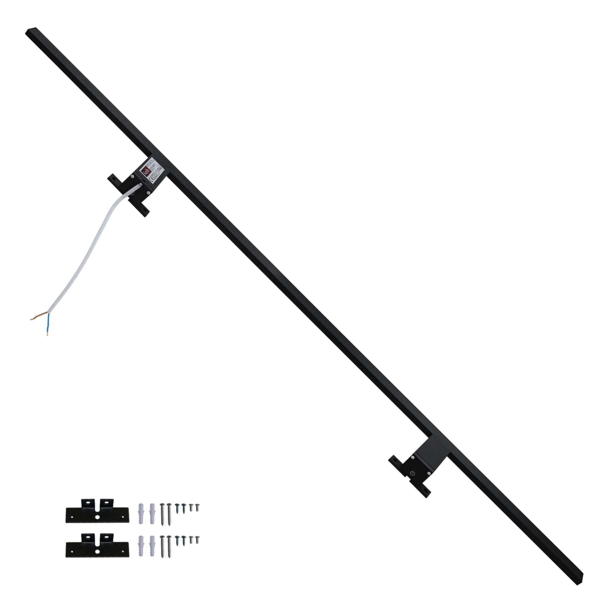 kalb | Spectraline, LED badkamerlamp 120cm IP44, spiegelverlichting 18W, geschikt voor vochtige ruimtes, direct aansluitbaar op 230V, 3-in-1 montageoptie (Zwart - neutraal wit