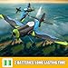 QuirkyGlee 3CH RC Airplane, RC Plane P51D Mustang Glider, Remote Control Airplane w/Xpilot Stabilization System Easy to Fly for Beginners, Remote Control Plane Toy