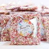 50 Pack Biodegradable Real Flower Petals Confetti, Natural Wedding Confetti Decor with Jasmine & Pink Dried Flower Petals, The Send Off Ideas, Flower Girls Basket, Party Romantic Gifts