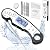 Digital Instant Read Meat Thermometer Digital for Grilling and Cooking - ANDAXIN Waterproof Ultra-Fast Thermometer with Backlight&Calibration&Foldable Probe for Kitchen,Deep Fry,BBQ,Grill-Black/White