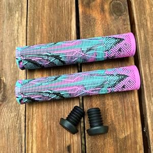 MTB fietsstuurgrepen, gemengde kleur stuurgrepen voor BMX, 160 mm stuntstep fietsgrepen, MTB fietsstuur accessoires, zacht materiaal fietshandgrepen