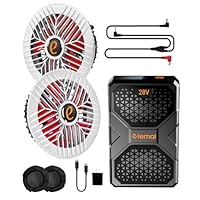 Amazon.co.jp: [AINOUTA] 28V高出力 ファンバッテリーセット 大