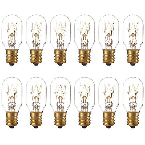 Himalayan Salt Lamp Bulbs, 25 Watt Original Replacement Long Lasting Incandescent Candelabra Light