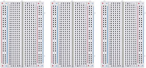 ELEGOO 3PCS 400 Points Breadboard Kit Solderless Breadboards Prototype Boards for Arduino Proto Shield Distribution Connecting Blocks