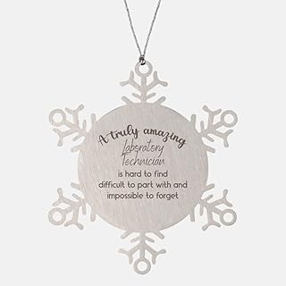 Laboratory Technician Gifts for Laboratory Technician Christmas Ornament Laboratory Technician, A Truly Amazing Teacher Laboratory Technician is Hard to find Difficult to Part with and Impossible to